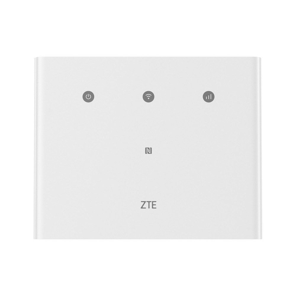 راوتر منزلي ZTE MF296R واي فاي يدعم تقنية 4G - أبيض