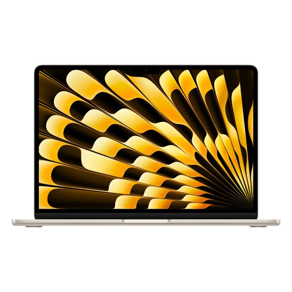 أبل ماك بوك اير إم3، رام 8 جيجابايت، 256 جيجابايت اس اس دي، 13.6 بوصة (2024) - ستارلايت